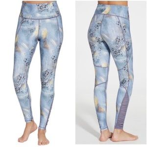 CALIA Essential Printed High Waist Ruched Leggings